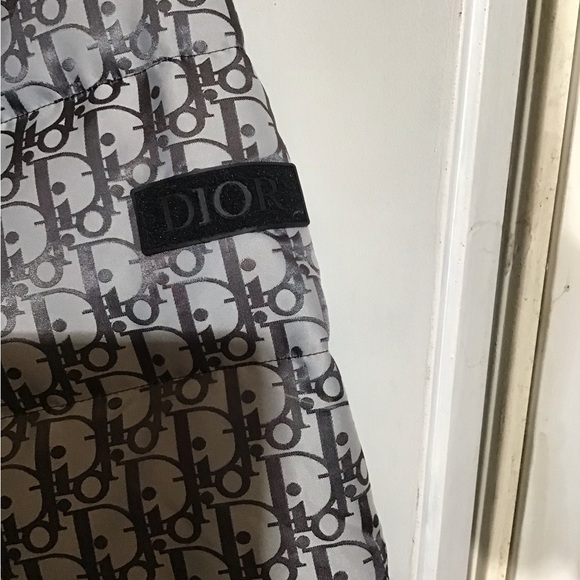 Mens Monogram Dior puffer jacket/silver technical - Picture 4 of 5
